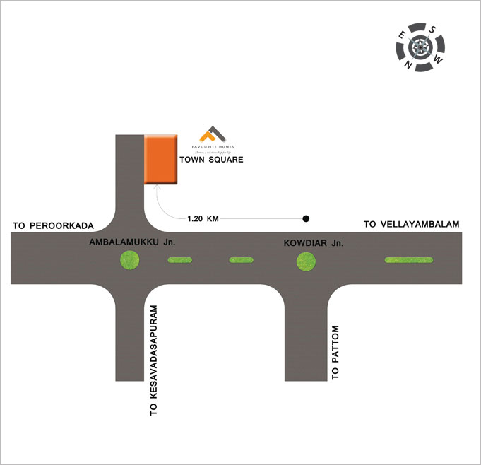 Town Square Location map