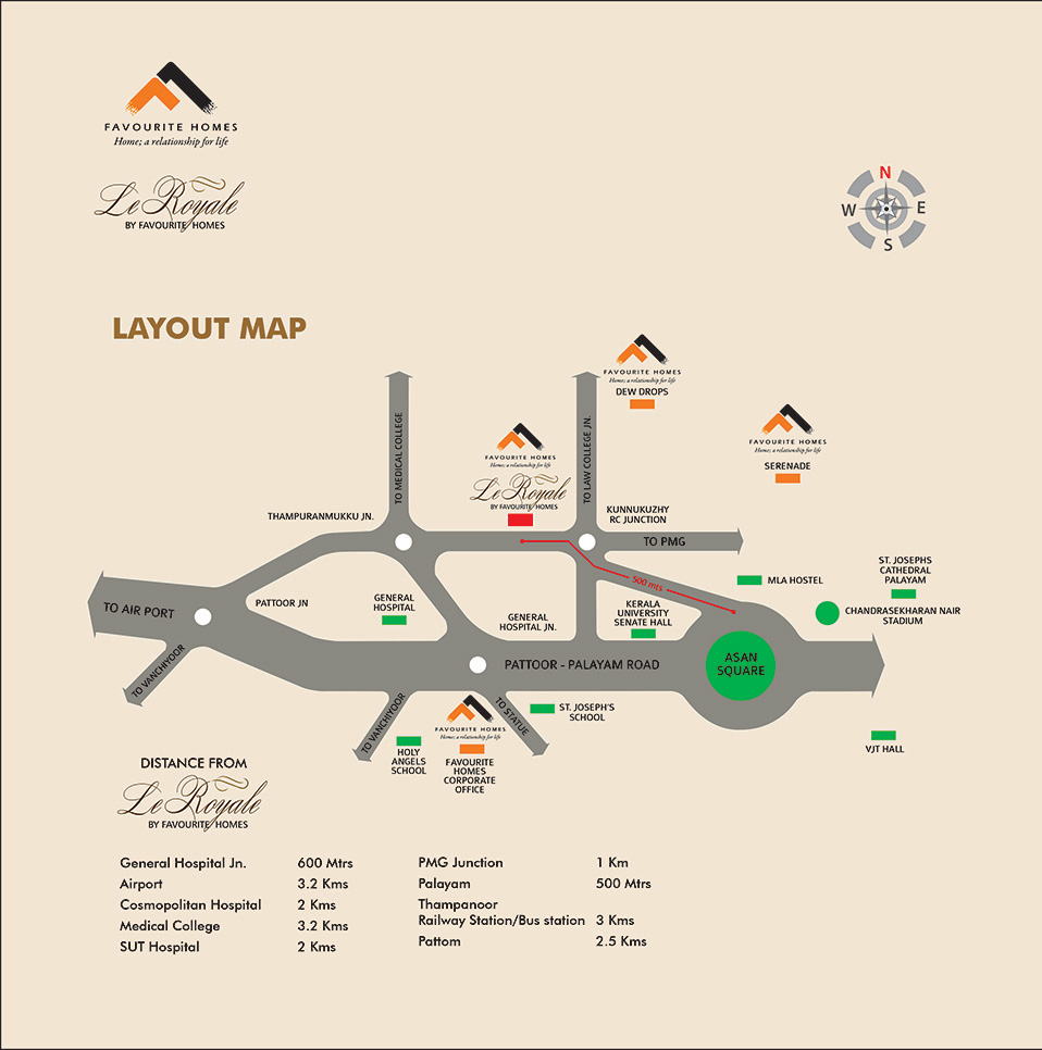 Le Royale Layout Map