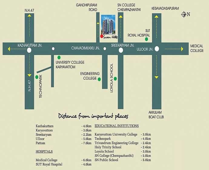 Swan Hills location map